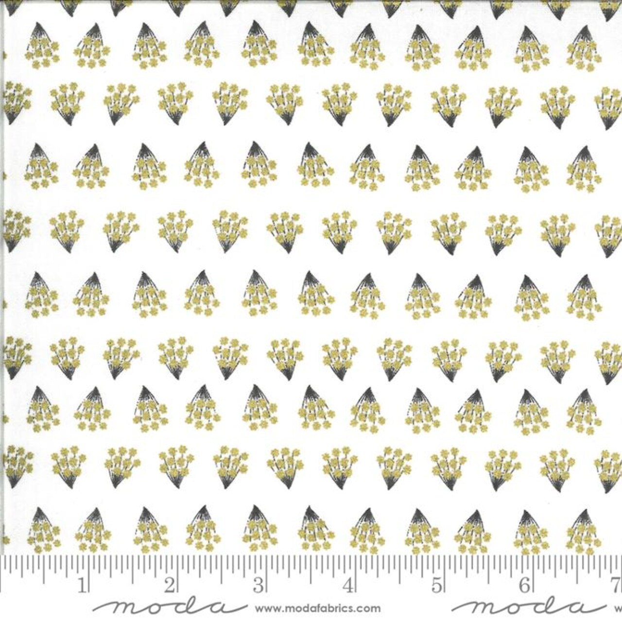 Fabric Moda Ivory Flowers Dwell In Possibility by the Quarter Yard 48314-19M